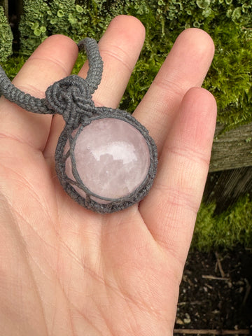 Rose Quartz Fidget Pendant