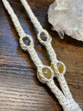 Citrine and Quartz Fidget Necklace