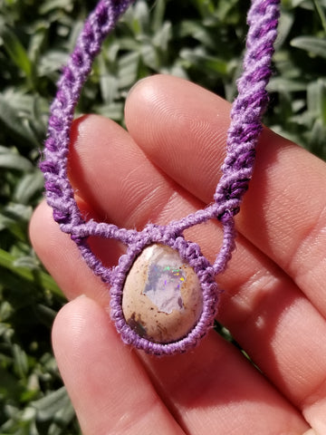 Purple and Lavender Double Pocket Opal